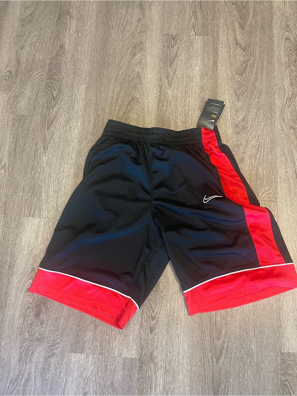 Nike Dri-Fit Fastbreak Basketball Shorts Black/U Red/White Men's M NWT